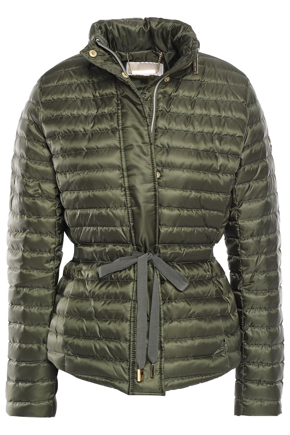 michael kors green quilted jacket