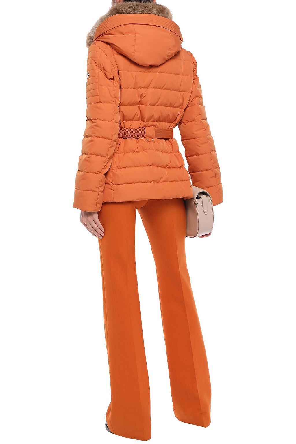 MICHAEL MICHAEL KORS Faux fur-trimmed quilted shell hooded down jacket