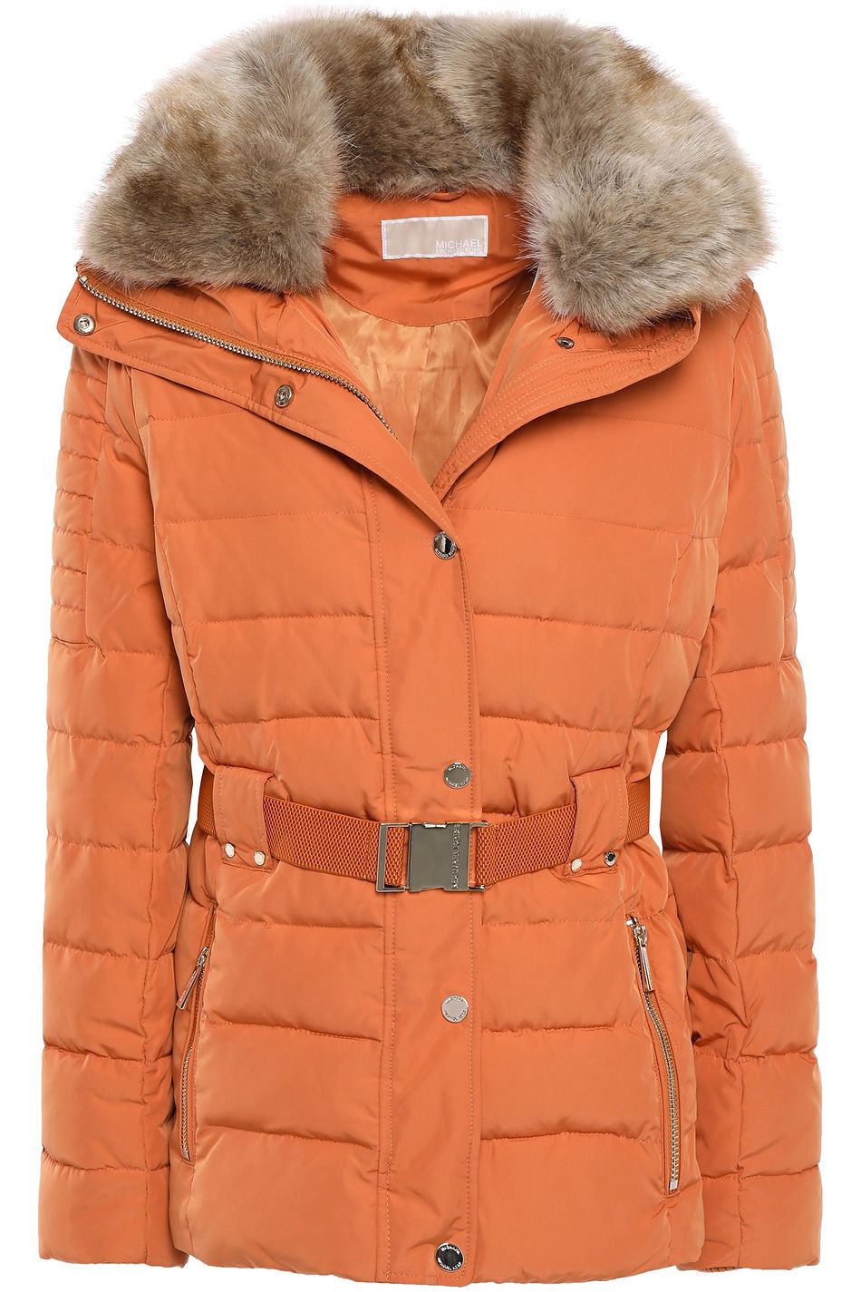michael kors parka orange