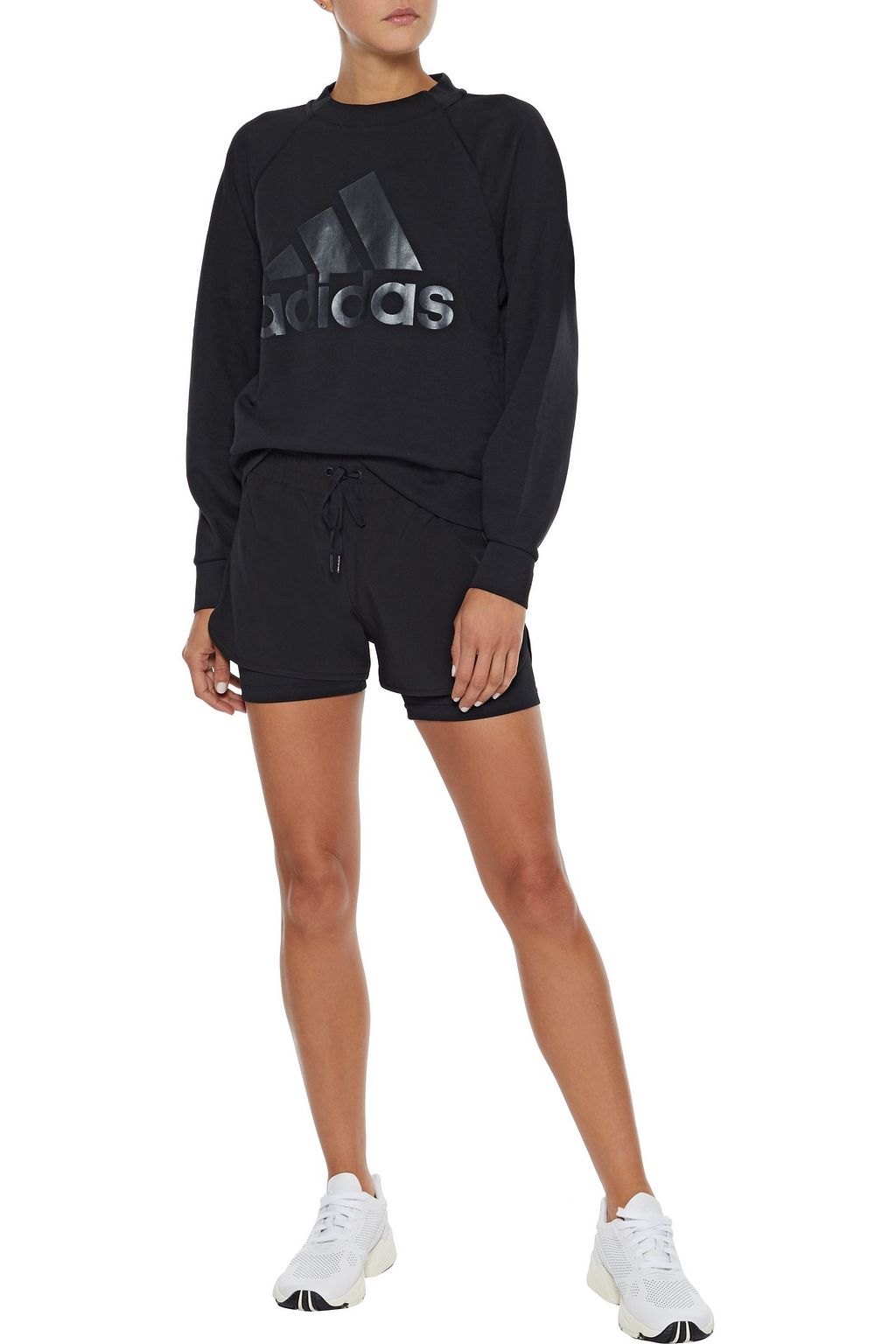 ADIDAS ORIGINALS Printed stretch-jersey sweatshirt
