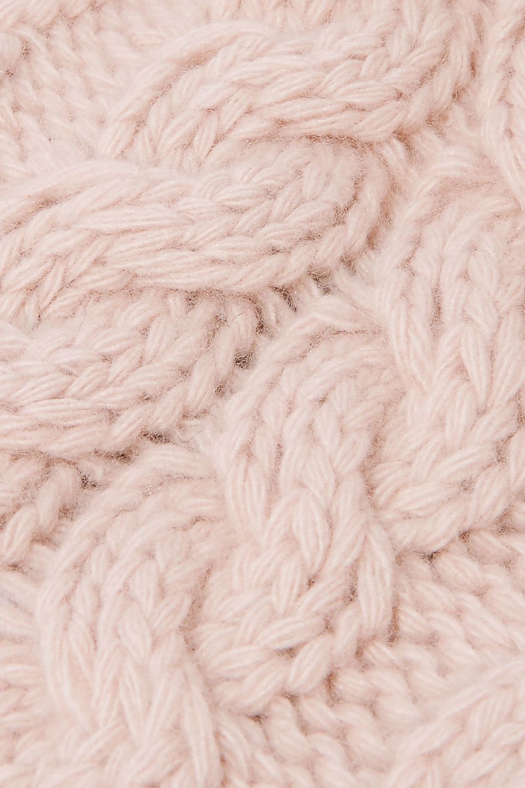 PORTOLANO Cable-knit cashmere beanie and gloves set