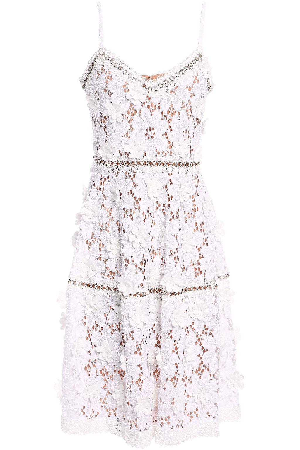 michael kors white crochet dress