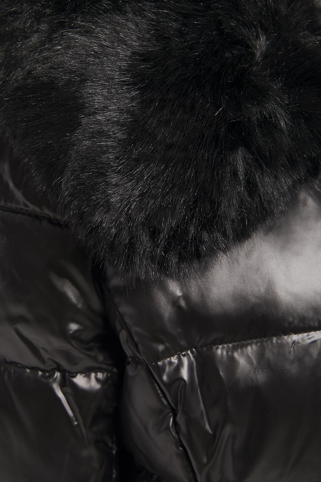 MICHAEL MICHAEL KORS Faux fur-trimmed quilted shell down jacket