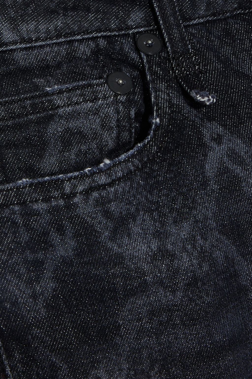 R13 Callen distressed snake-print low-rise skinny jeans