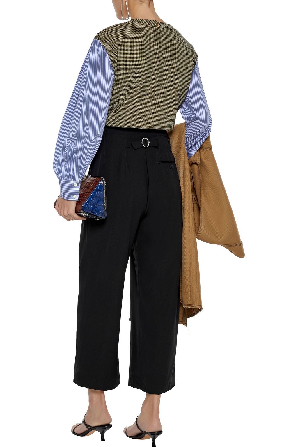 3.1 PHILLIP LIM Cropped pleated crepe wide-leg pants