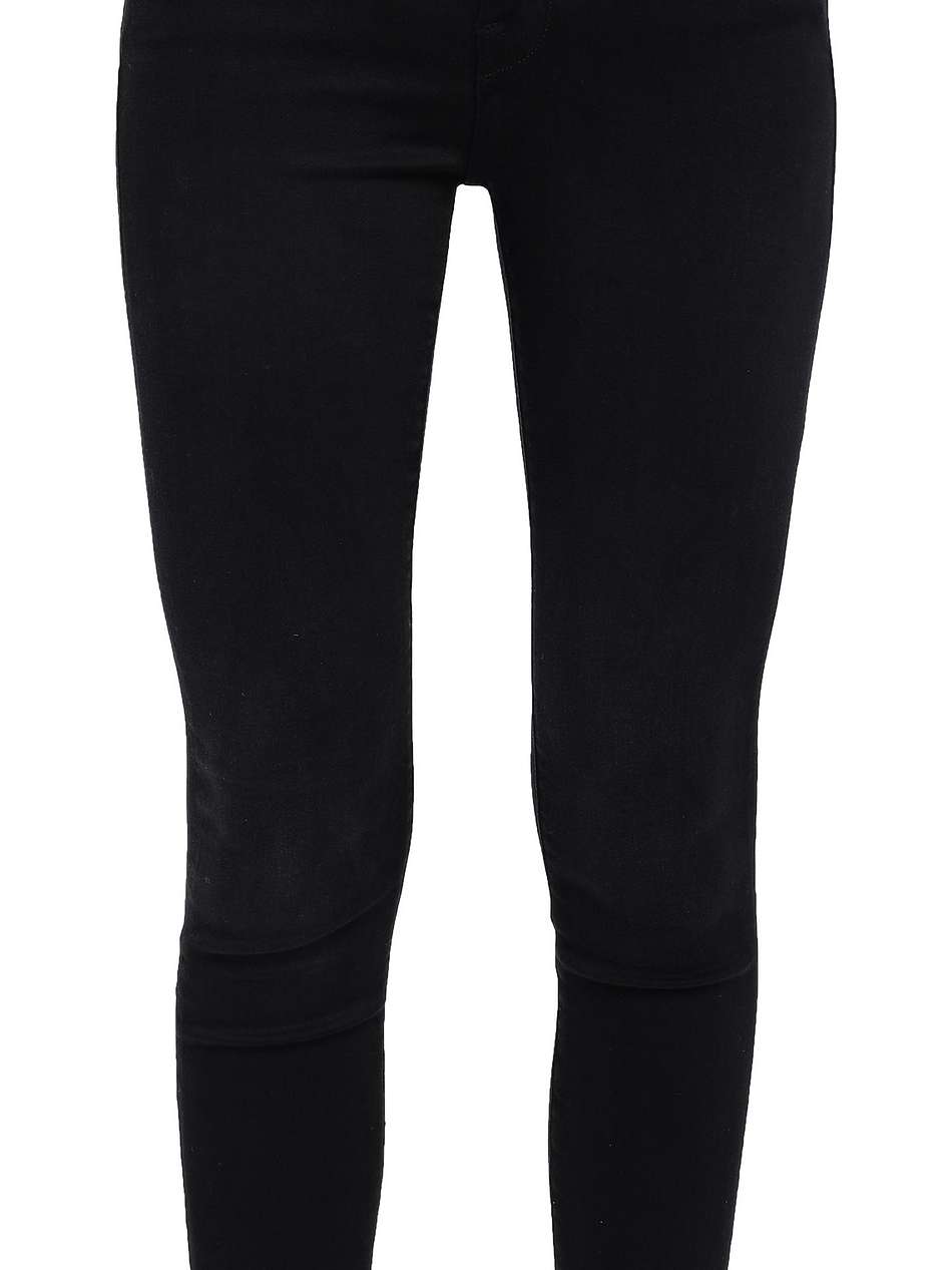 frayed mid-rise skinny jeans