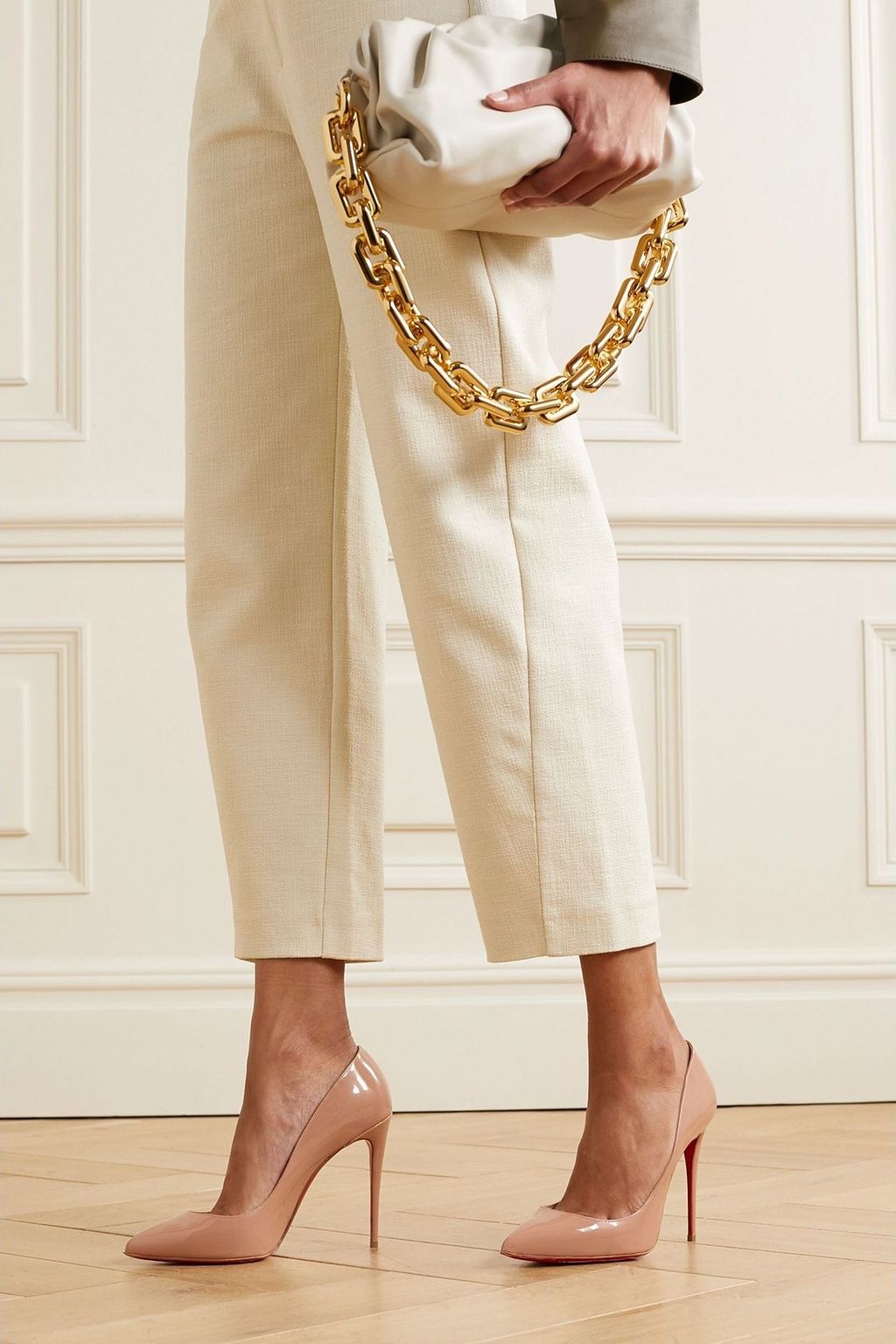 CHRISTIAN LOUBOUTIN Pigalle Follies 100 patent-leather pumps