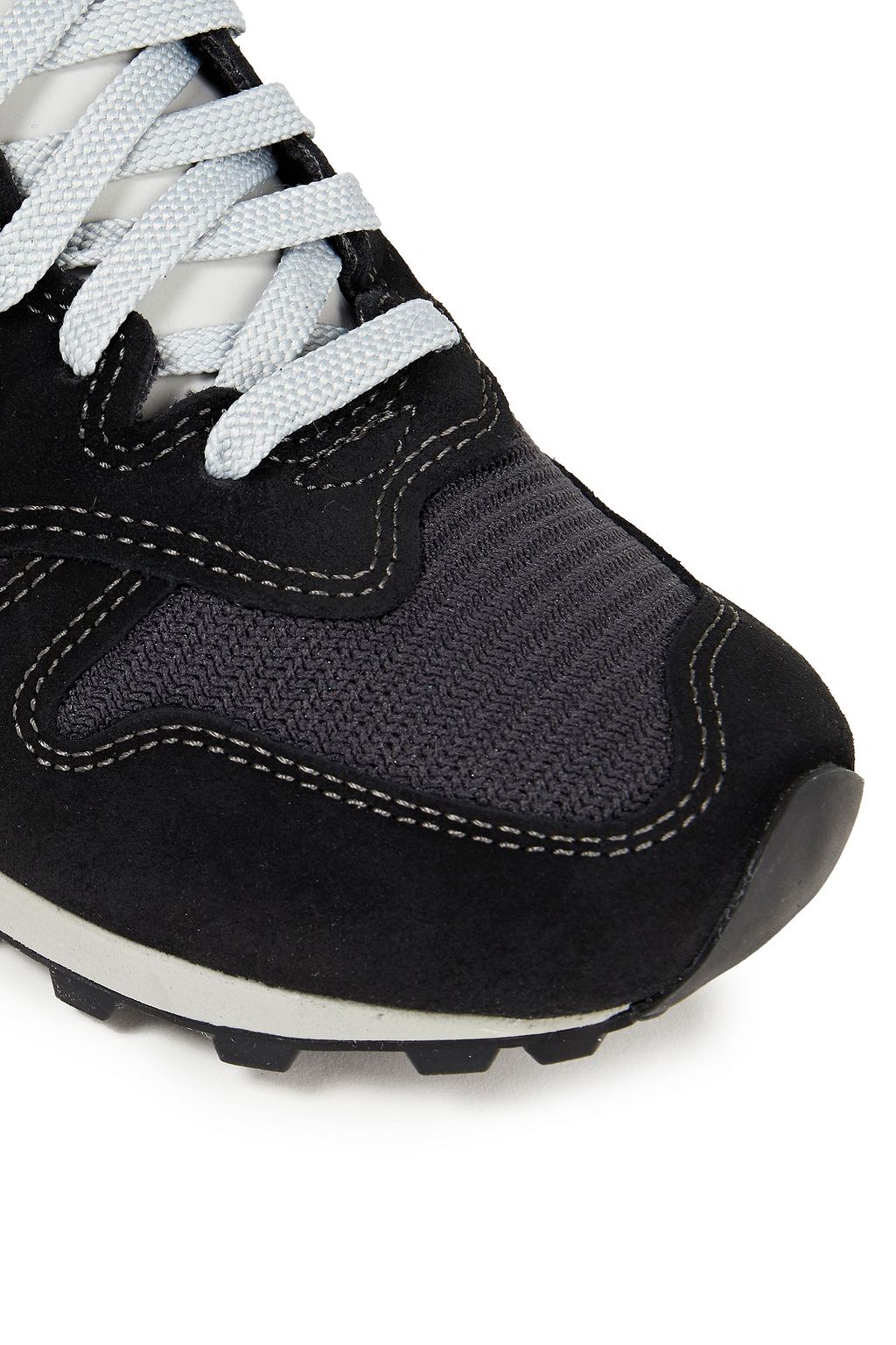 NEW BALANCE Leather-trimmed suede and mesh sneakers