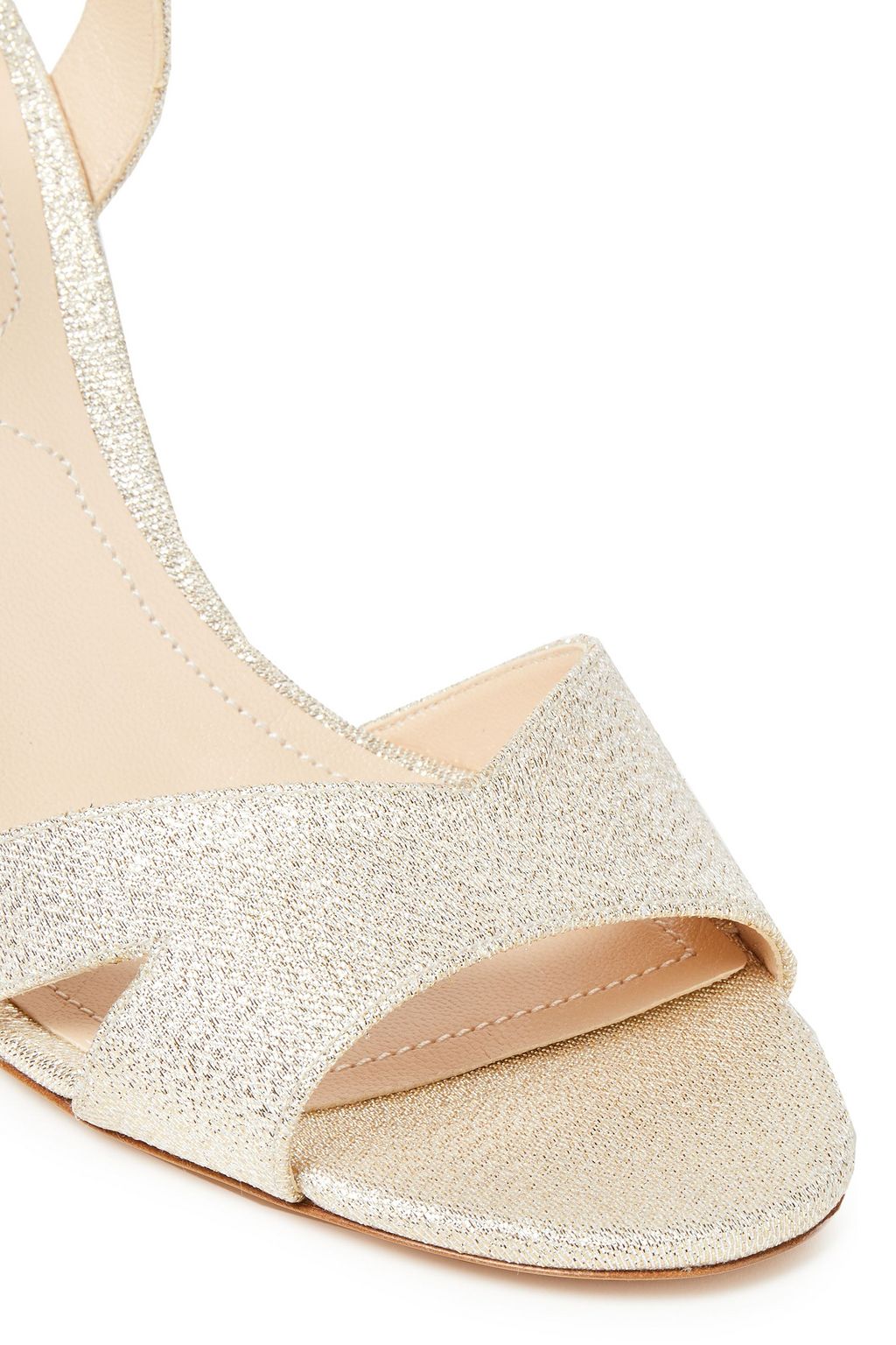 NICHOLAS KIRKWOOD Textured-lamé sandals