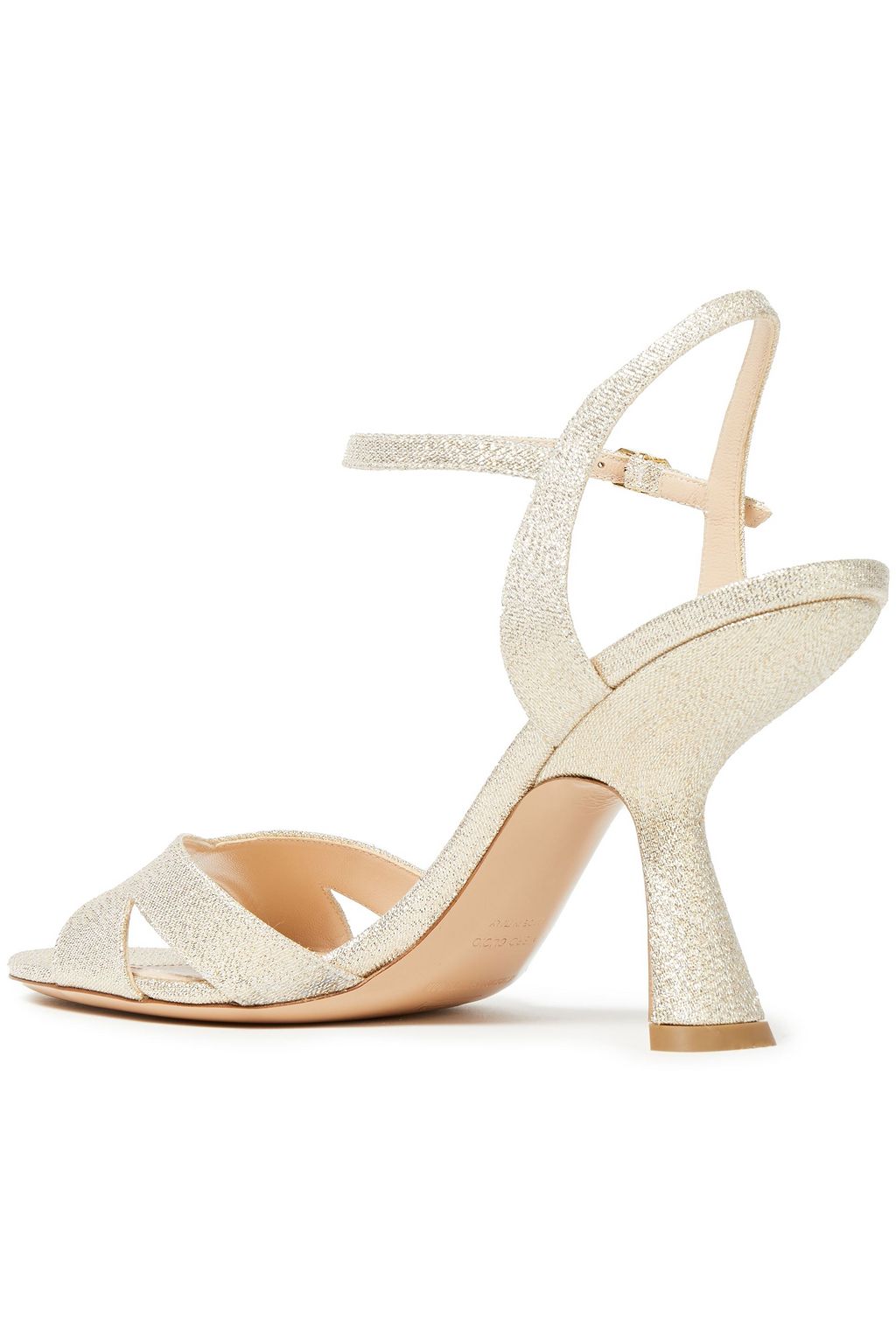 NICHOLAS KIRKWOOD Textured-lamé sandals