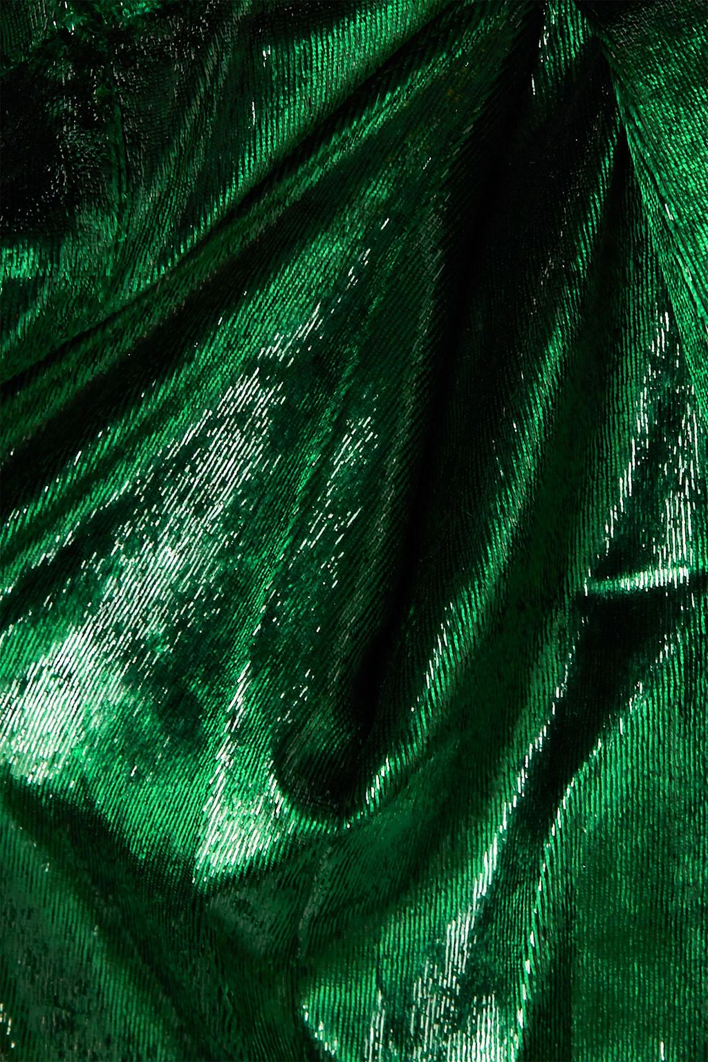 PATBO Metallic velvet wrap top