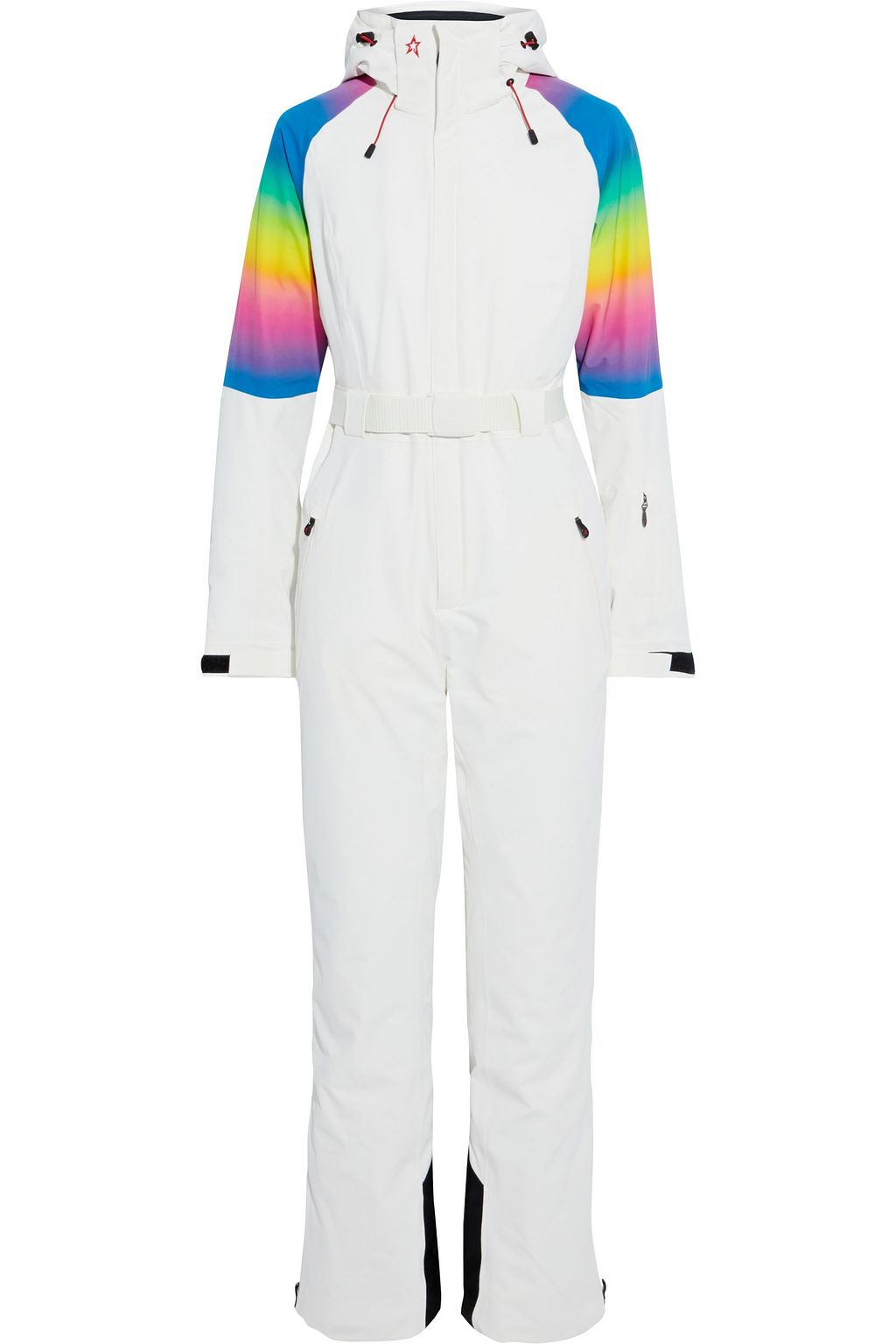 White Chamonix dégradé-paneled hooded padded ski suit | Sale up to 70% ...