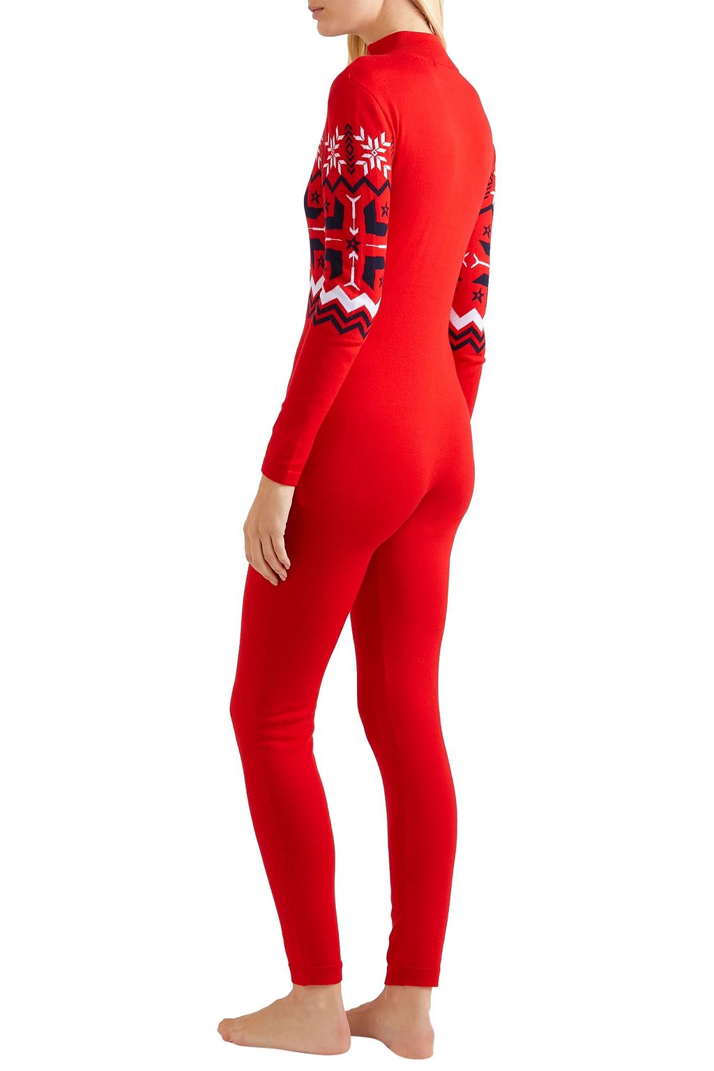 PERFECT MOMENT Nordic intarsia wool bodysuit