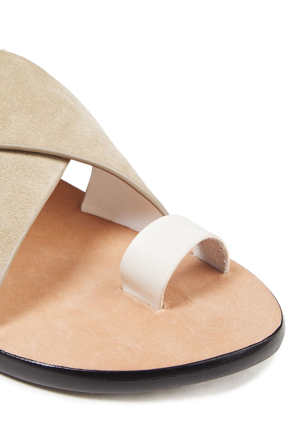RAG & BONE August suede and leather slides