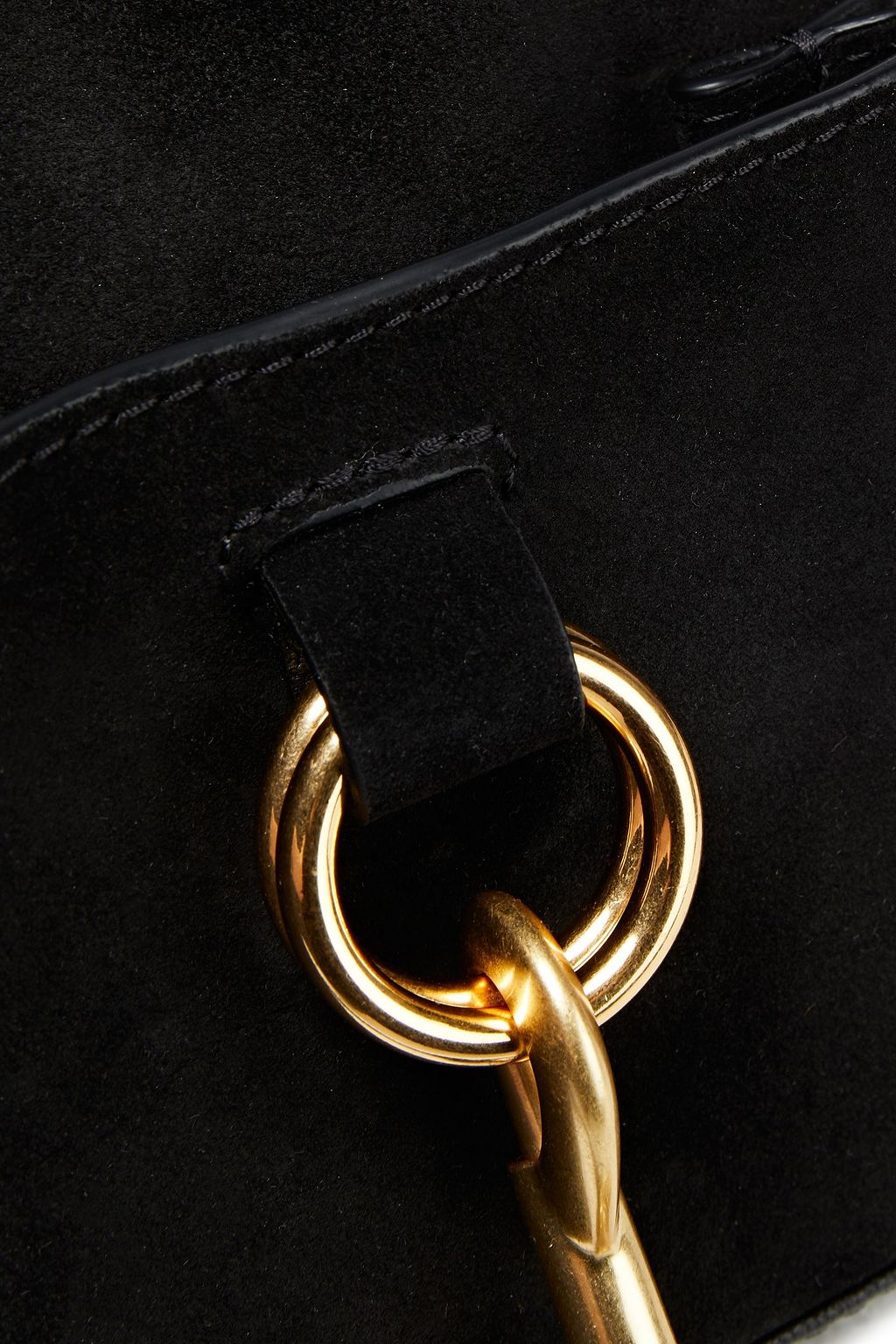 SEE BY CHLOÉ Tony suede and textured-leather shoulder bag