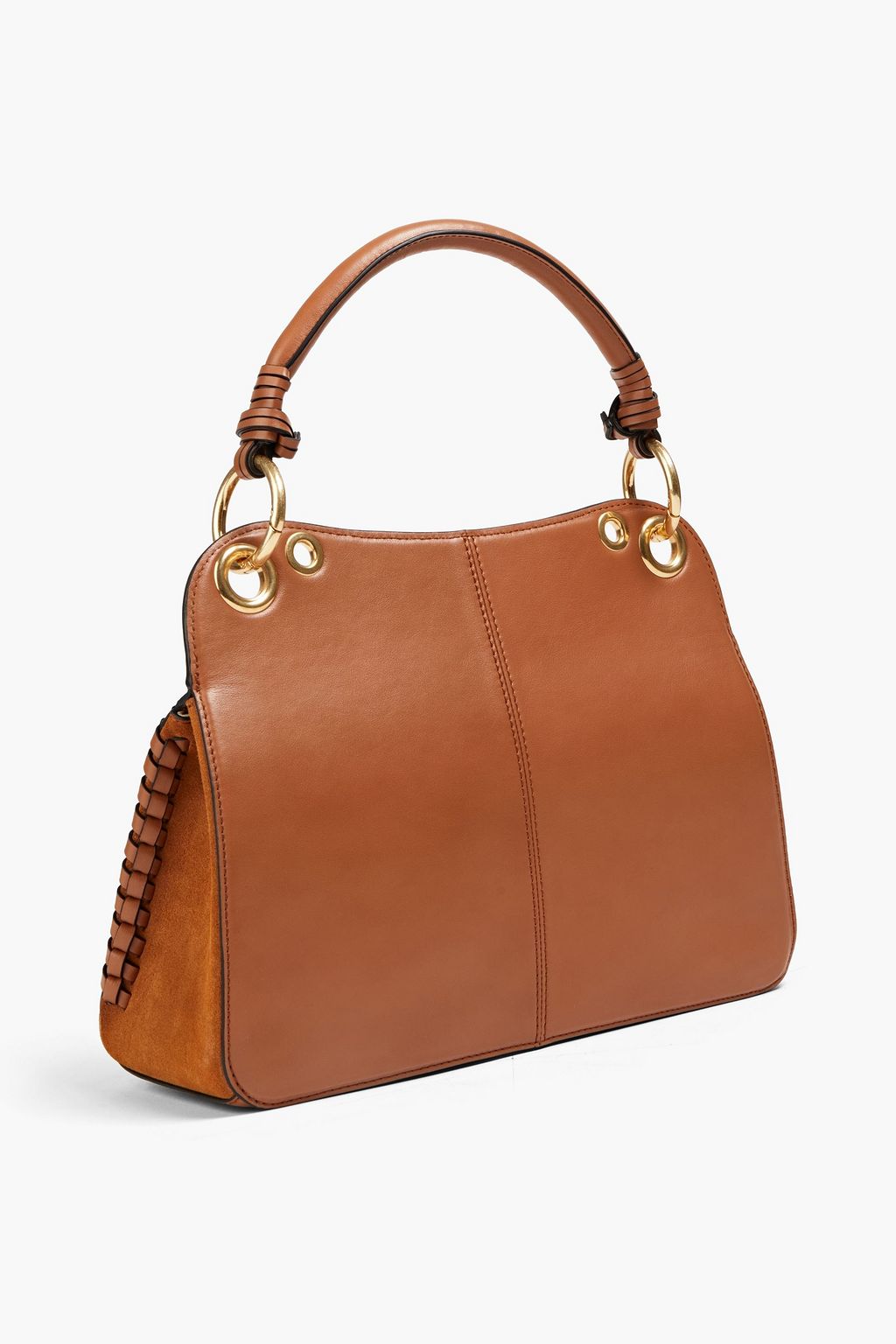 SEE BY CHLOÉ Tilda suede-paneled leather tote