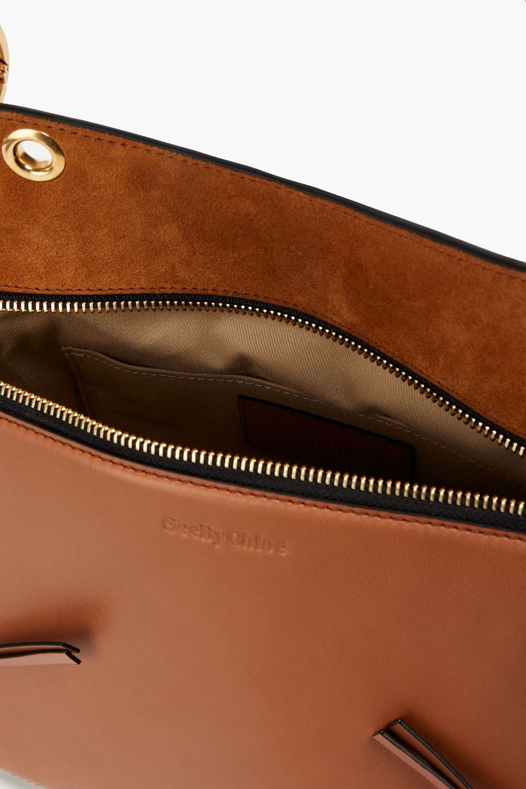 SEE BY CHLOÉ Tilda suede-paneled leather tote