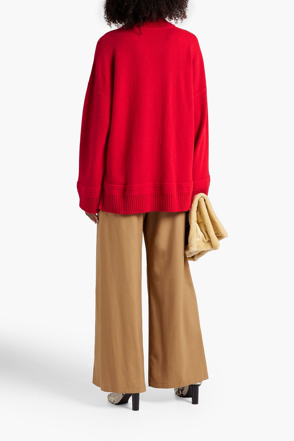 ROSETTA GETTY Oversized cashmere turtleneck sweater