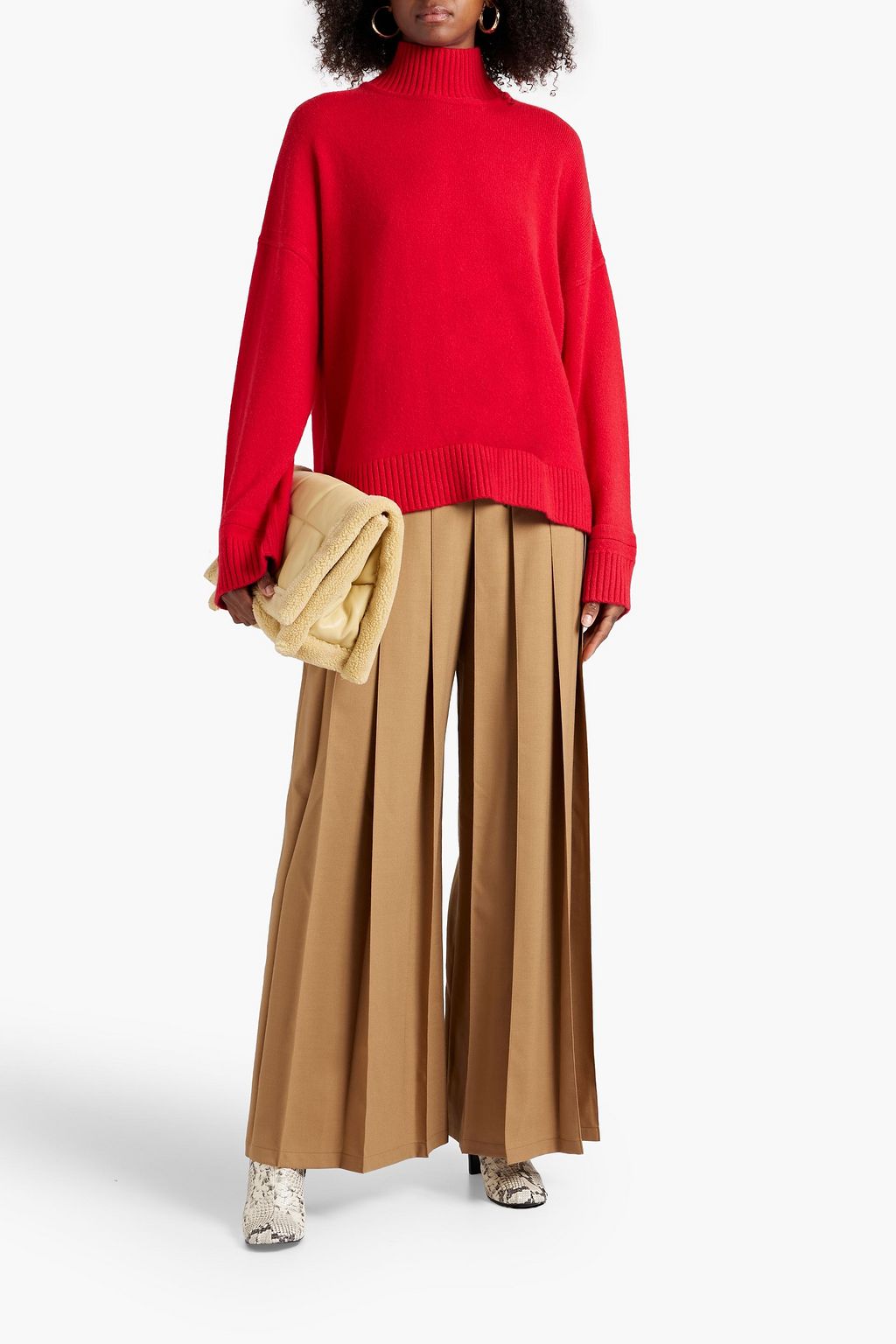 ROSETTA GETTY Oversized cashmere turtleneck sweater
