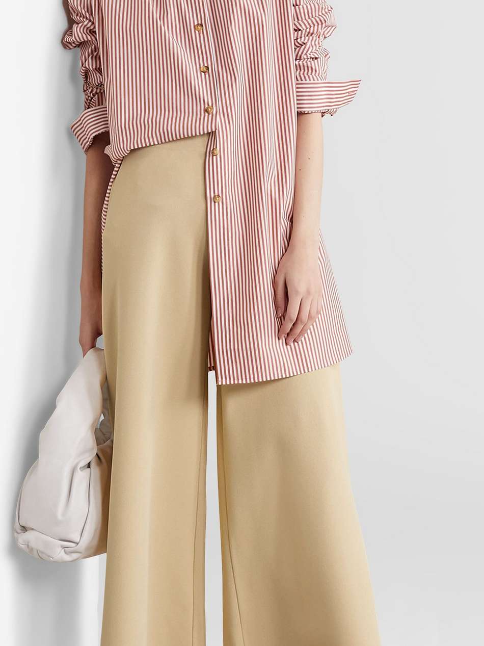 stretch-knit culottes