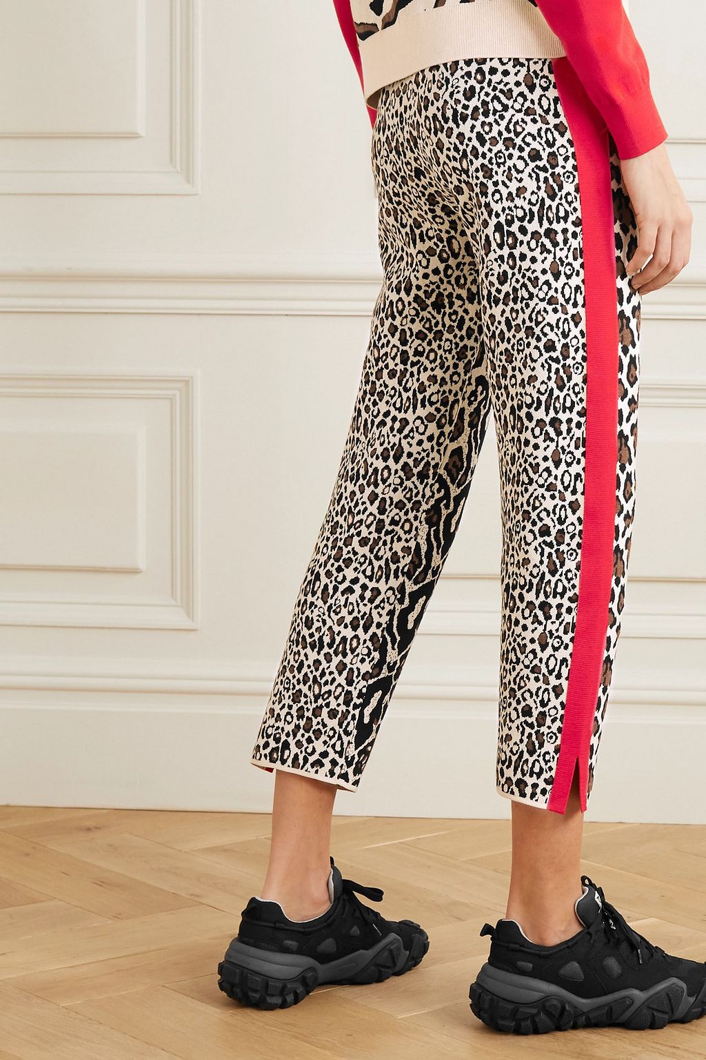 STELLA MCCARTNEY Intarsia-knit track pants
