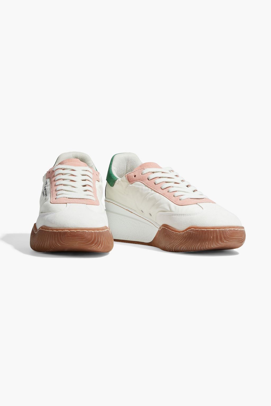 STELLA MCCARTNEY フェイクスエードトリム シェル加工生地 スニーカー