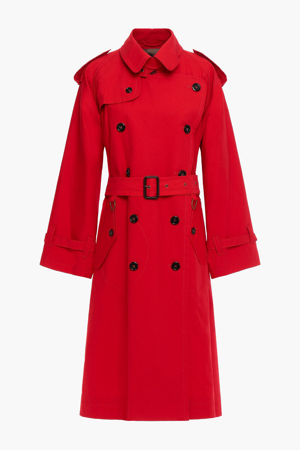 Marc Jacobs Woman Double-breasted Belted Cotton Trench Coat Red Size L