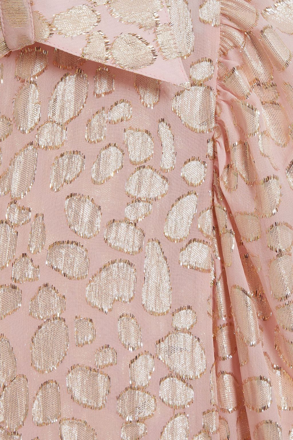 STELLA MCCARTNEY Metallic printed fil coupé silk-blend blouse