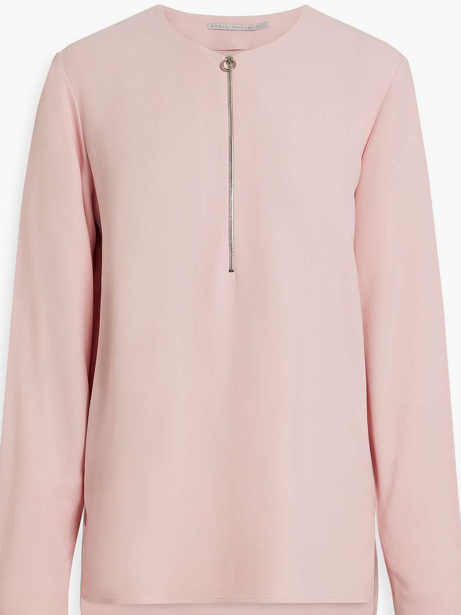stretch-crepe blouse