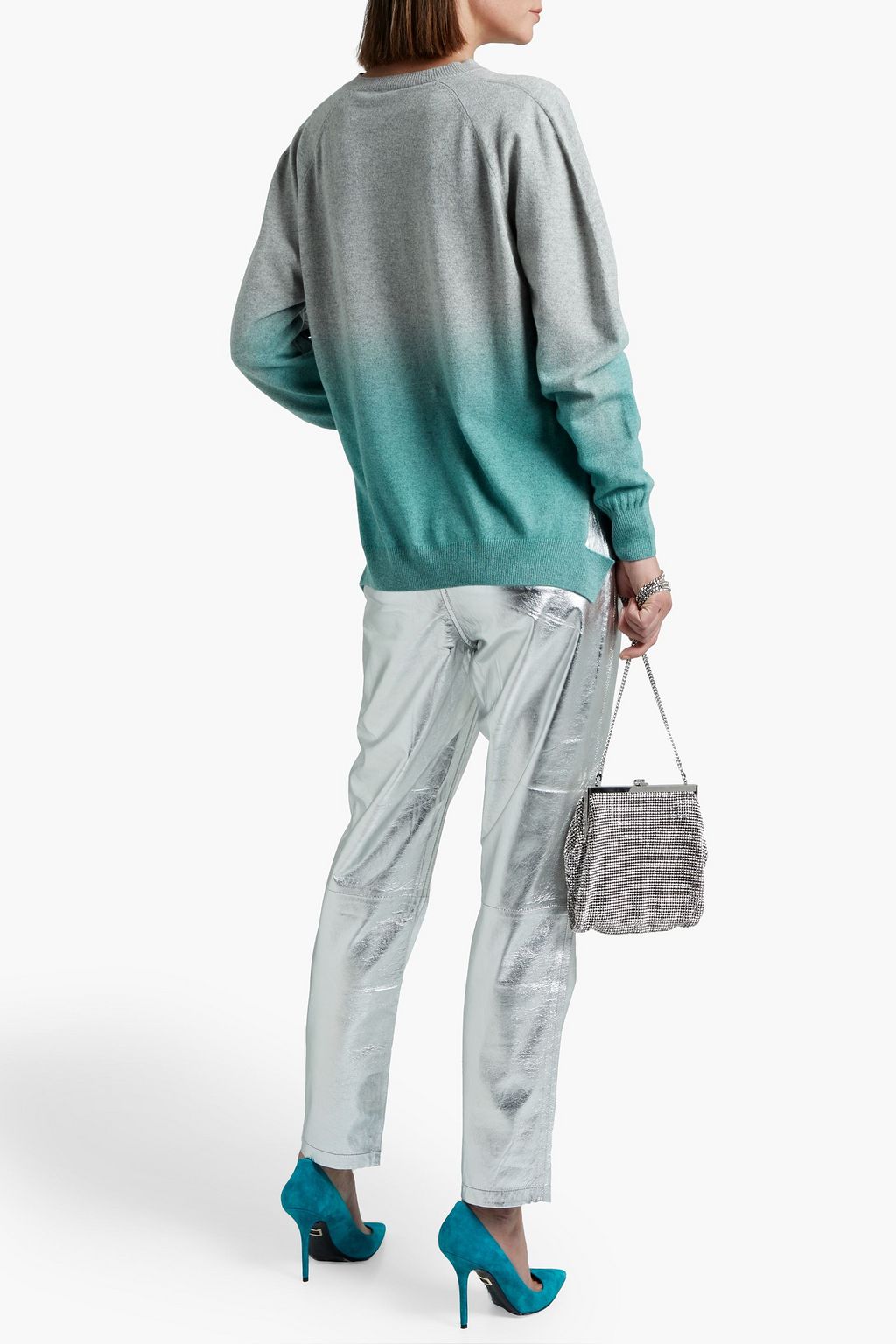 STELLA MCCARTNEY Dégradé cashmere and wool-blend sweater