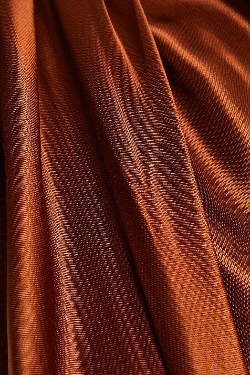 THE RANGE One-shoulder draped satin top