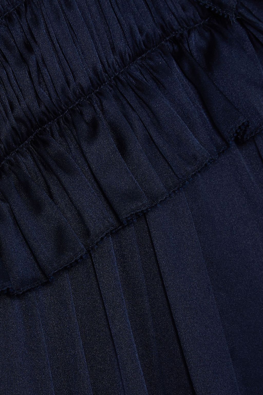 TEMPERLEY LONDON Birdie ruffled satin mini dress