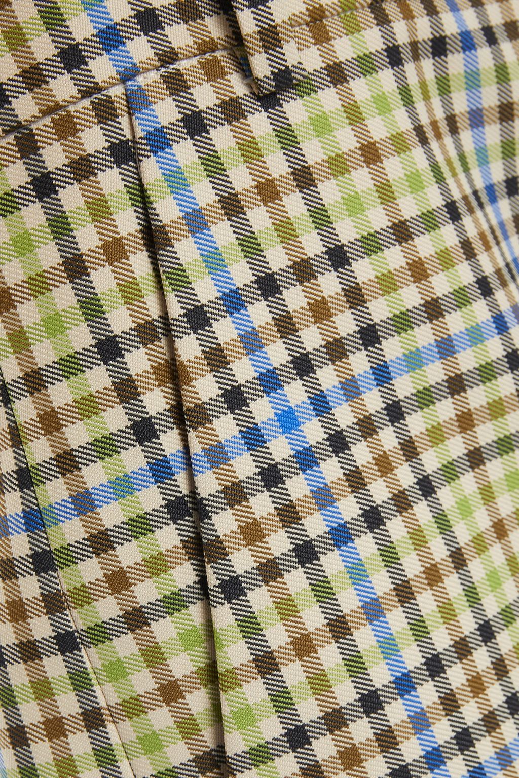 TIBI Gingham jacquard mini skirt