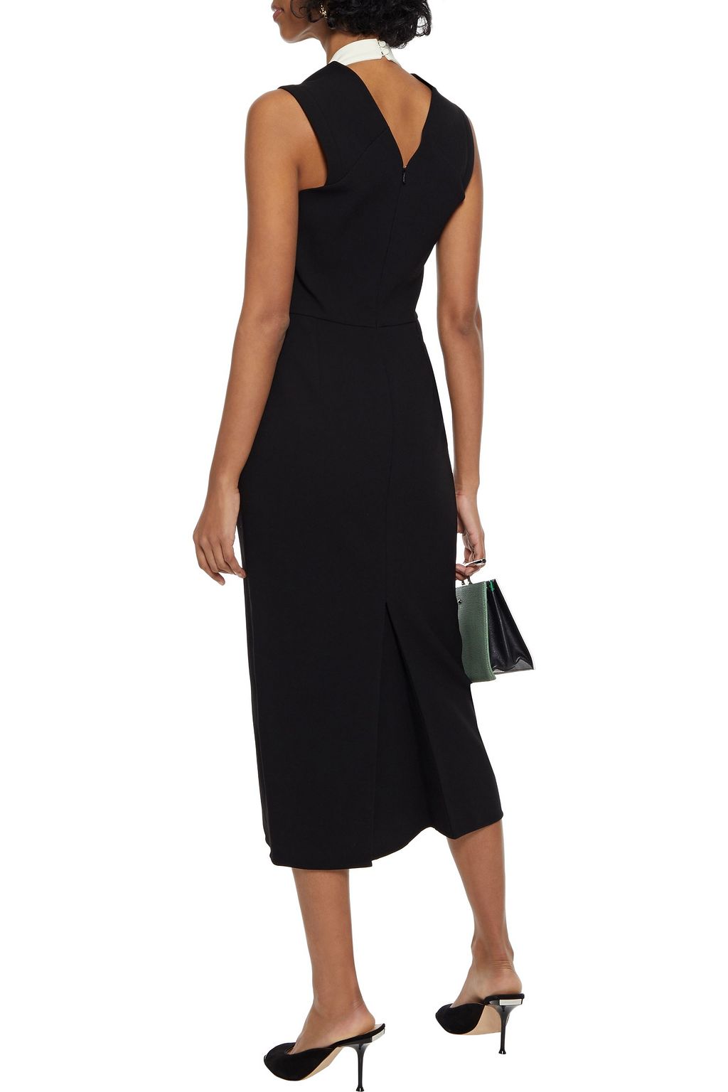 VICTORIA BECKHAM Bonded crepe midi dress