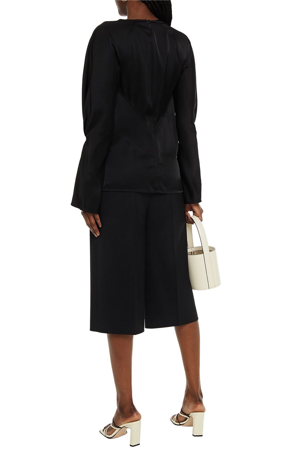 VICTORIA BECKHAM Pleated satin top