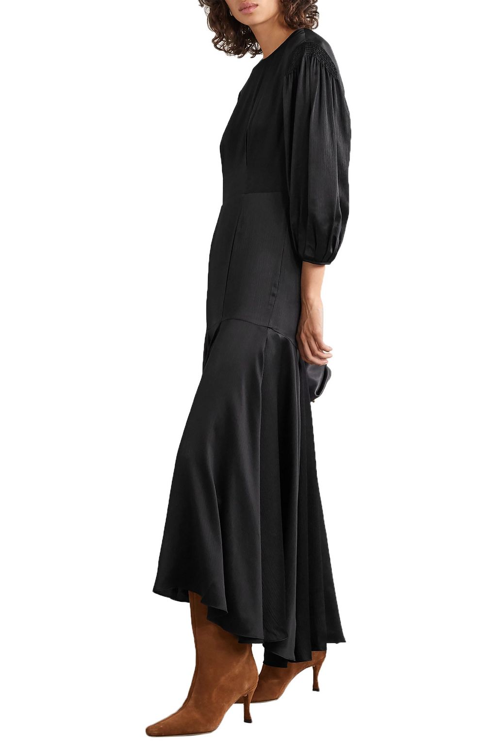 TOVE Sabine silk-crepon midi dress