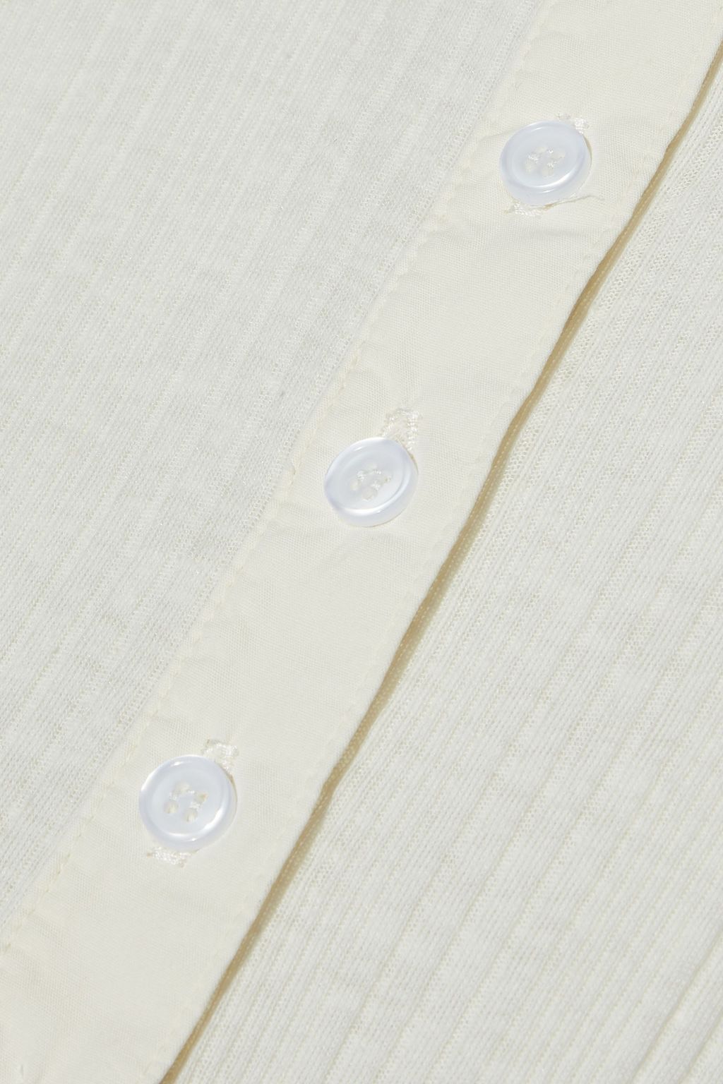CURRENT/ELLIOTT The Heather ribbed jersey top
