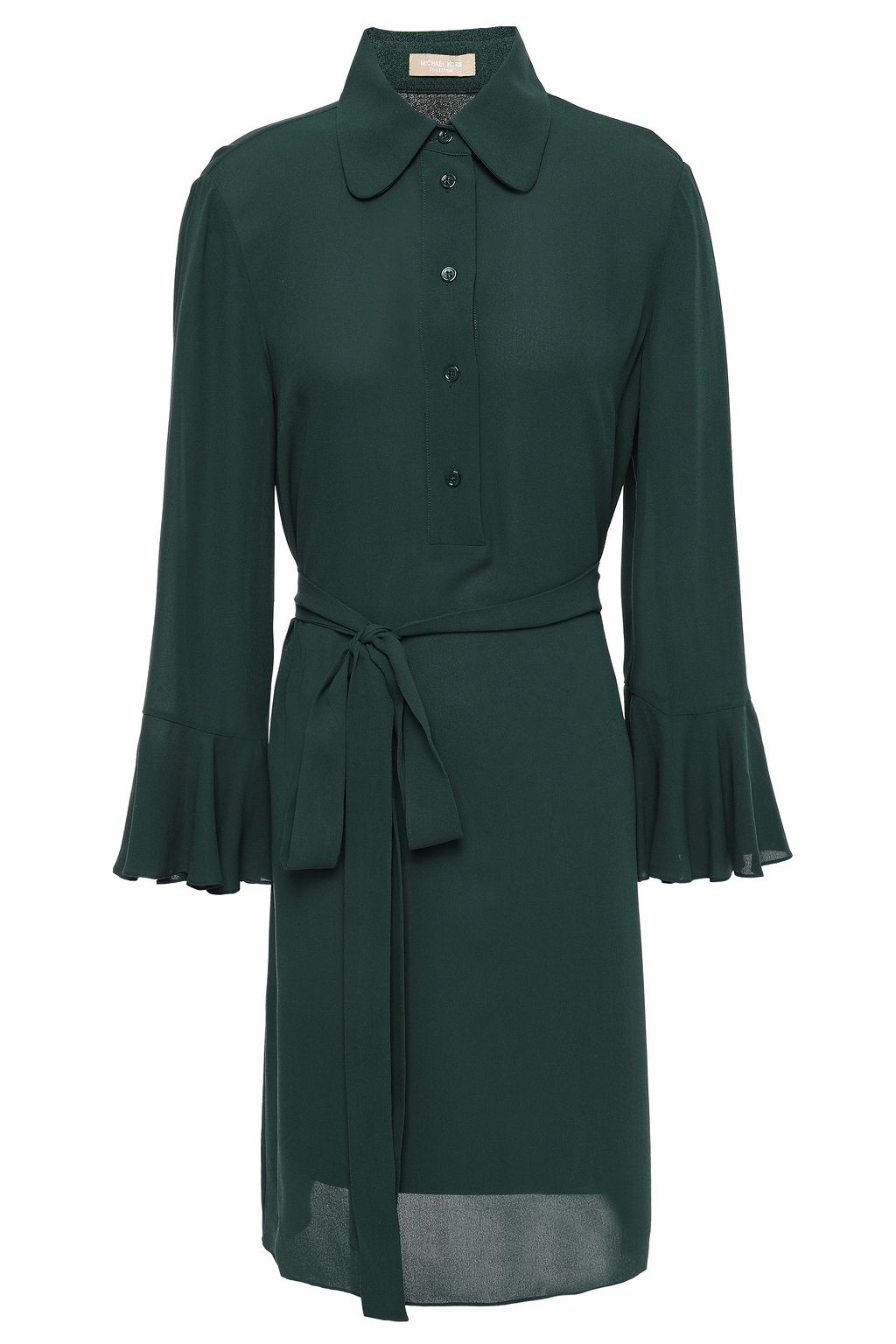 forest green shirt dress