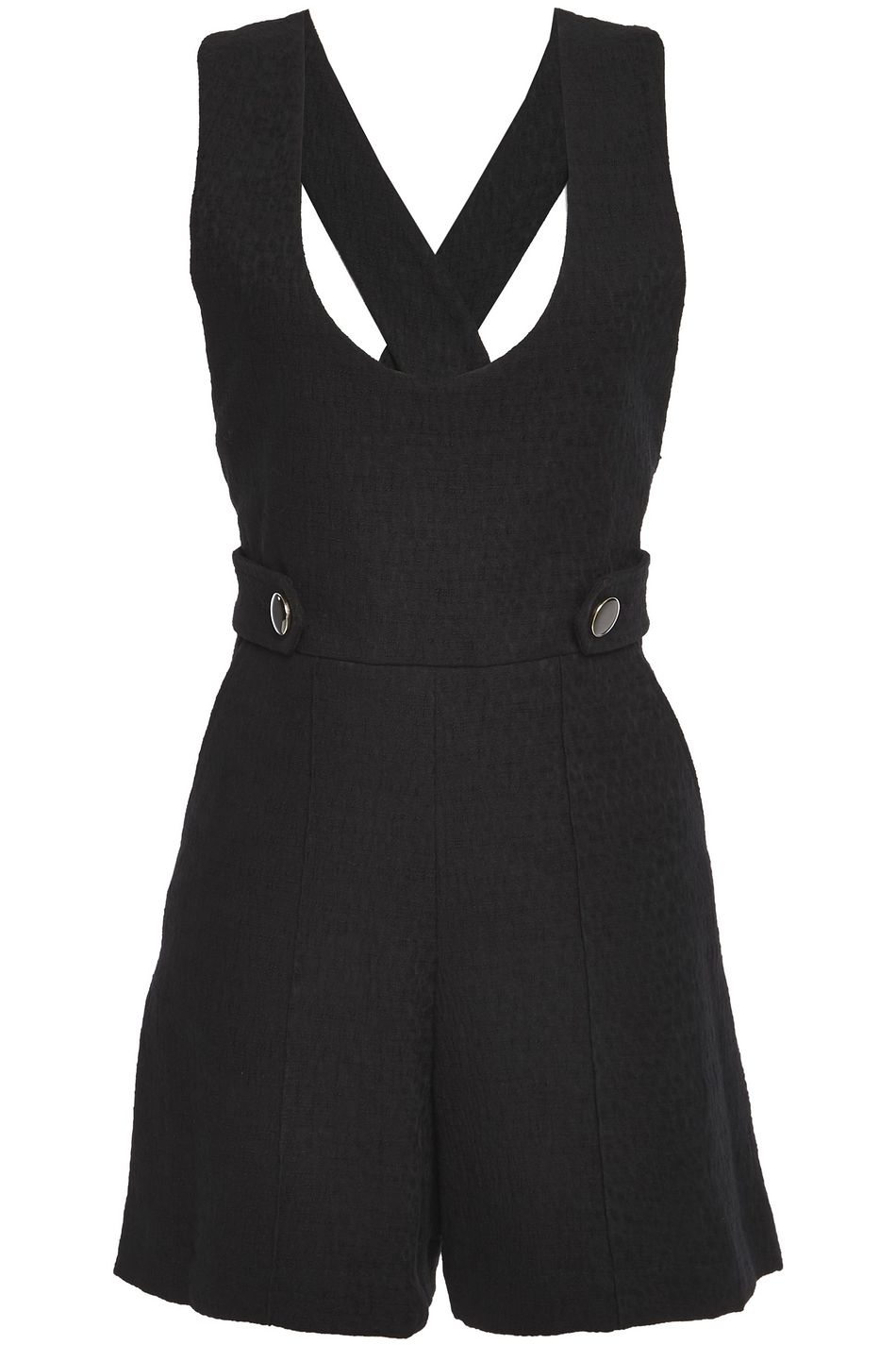 black tweed playsuit