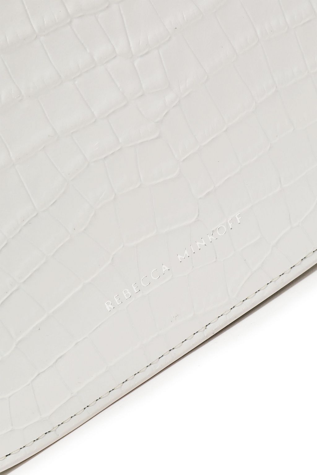 REBECCA MINKOFF Croc-effect leather shoulder bag