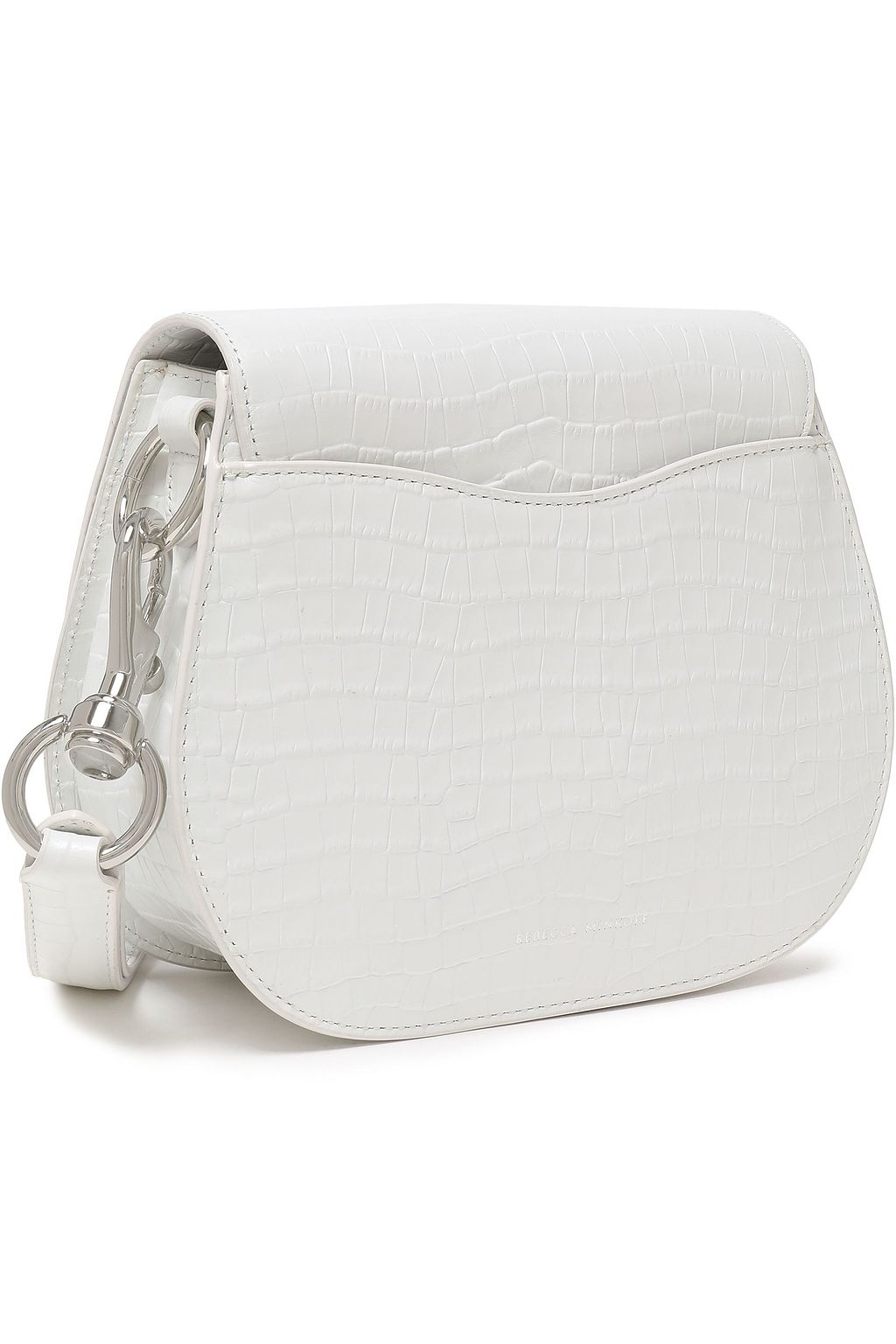 REBECCA MINKOFF Croc-effect leather shoulder bag