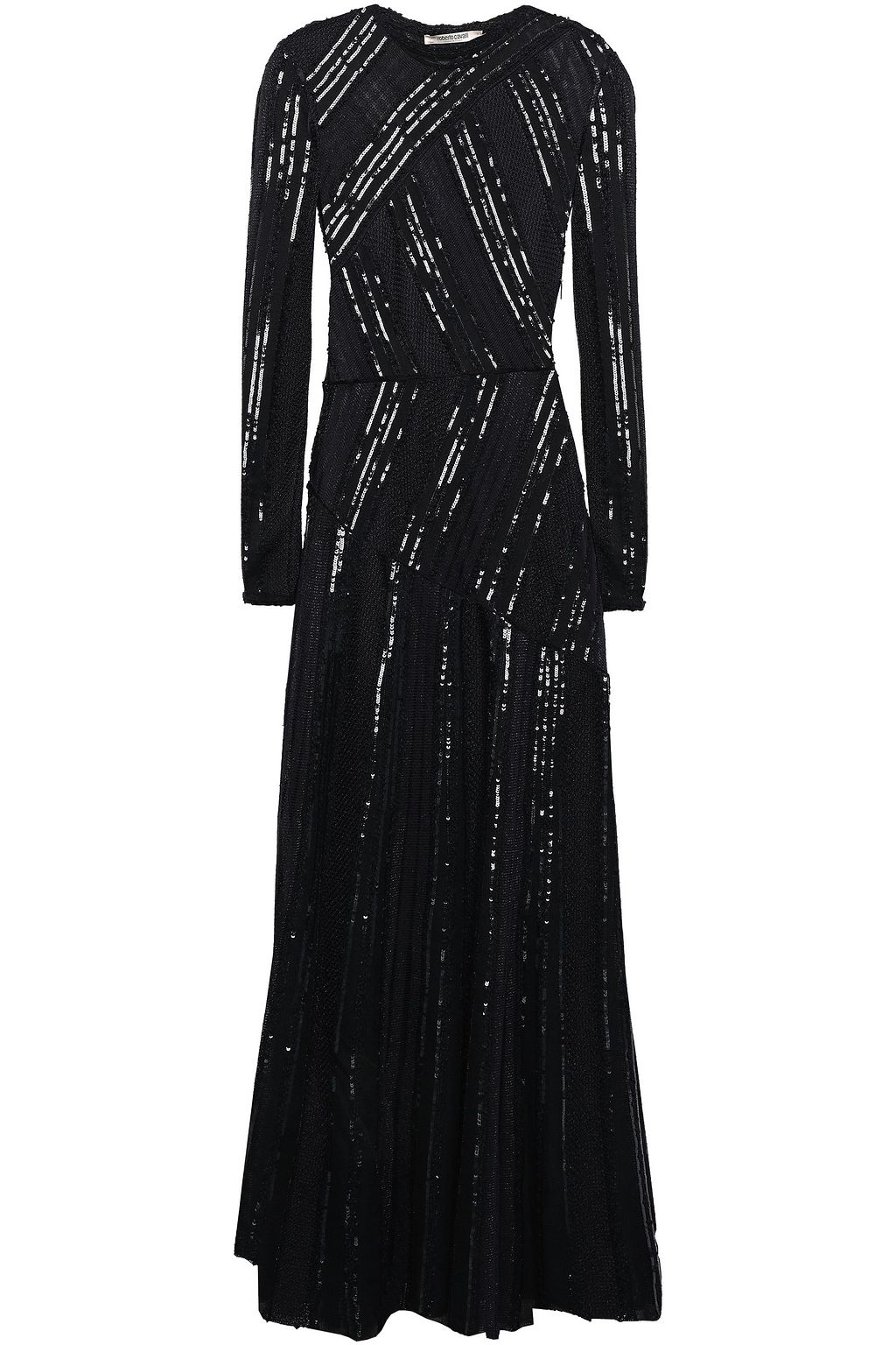 black metallic gown