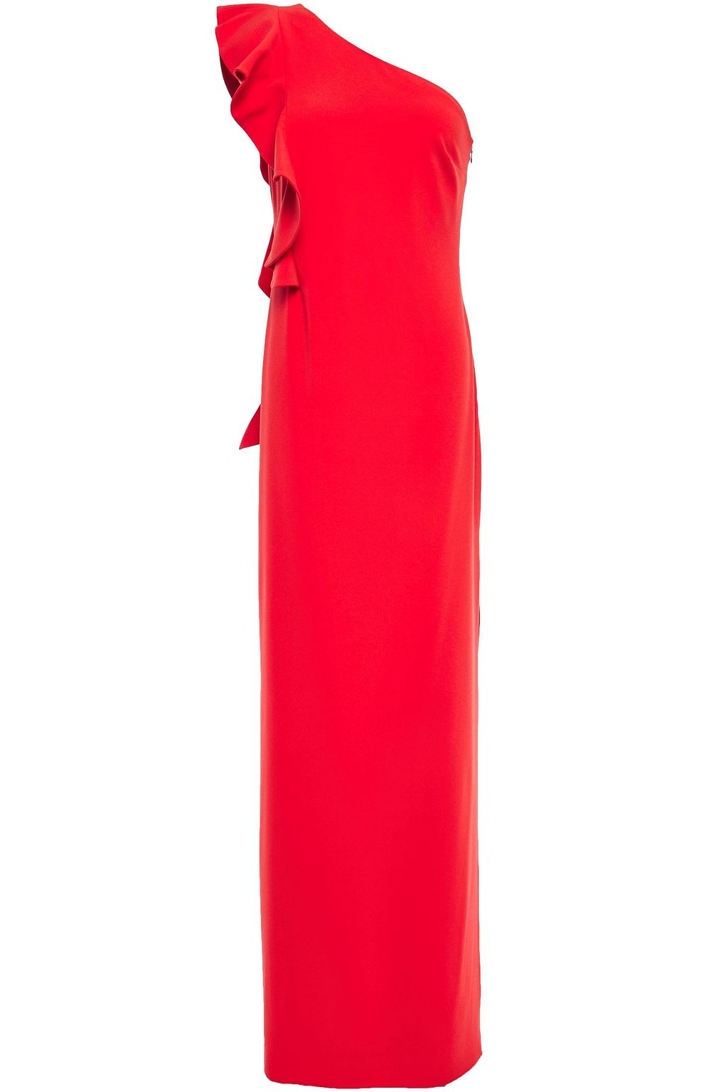 halston red gown