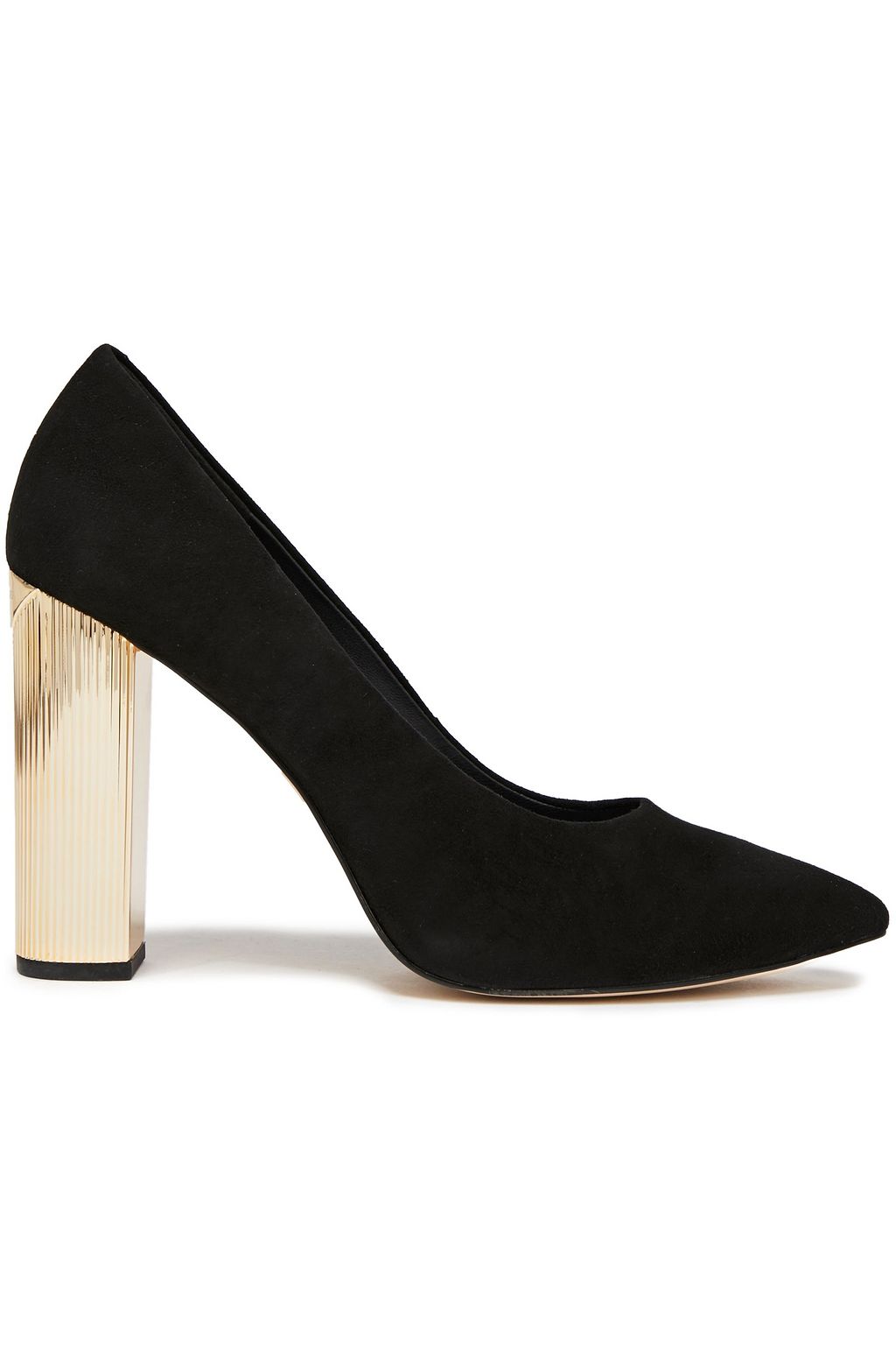 michael kors black and gold heels