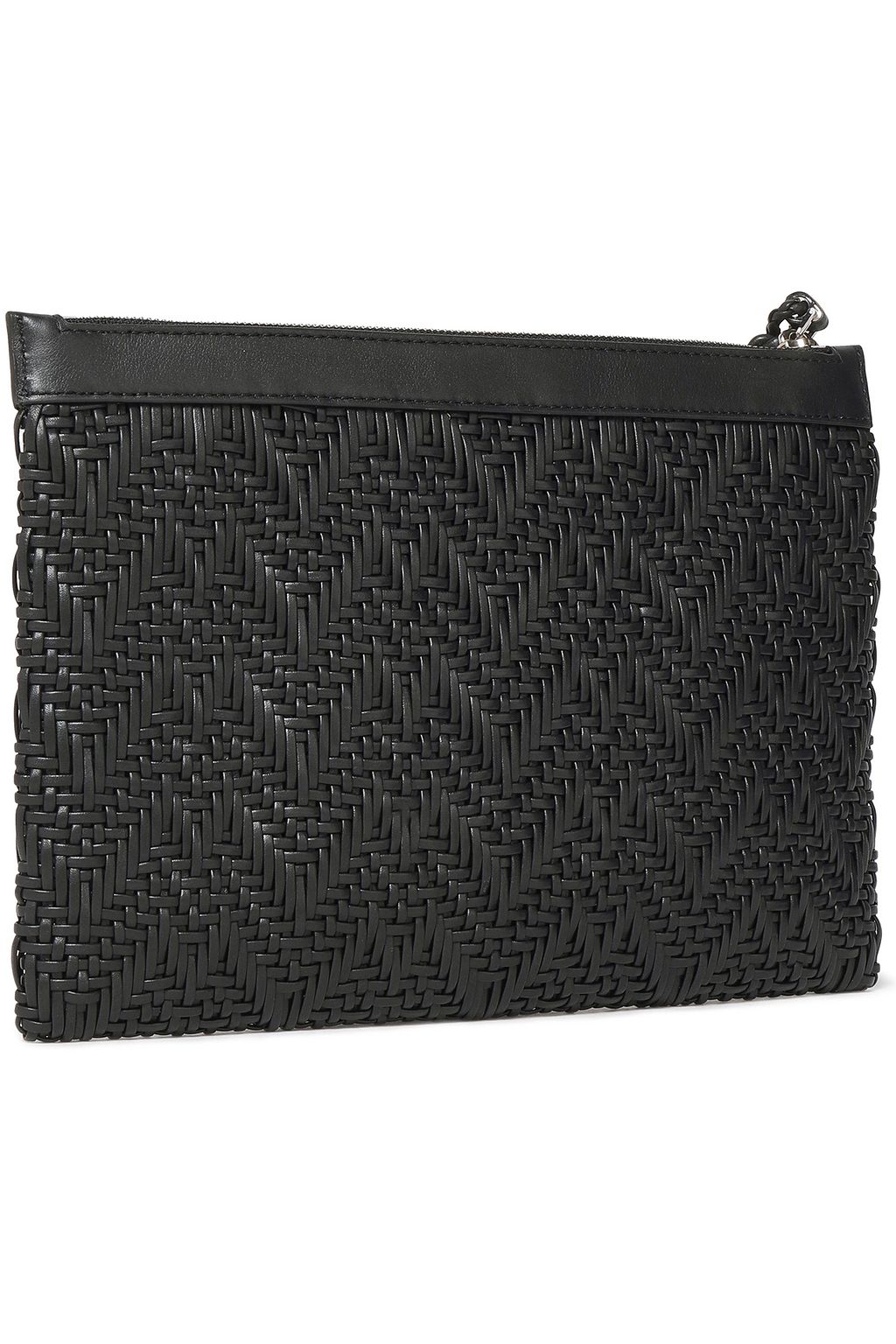 MICHAEL KORS COLLECTION Loren tassel-trimmed braided leather clutch