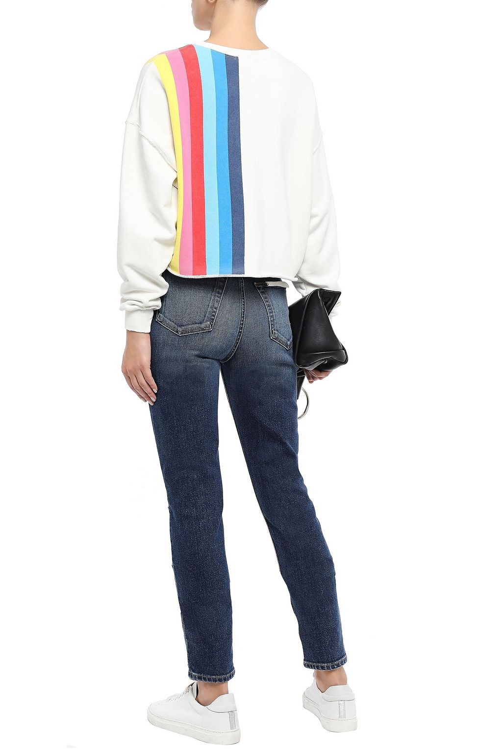 RE/DONE Distressed high-rise slim-leg jeans