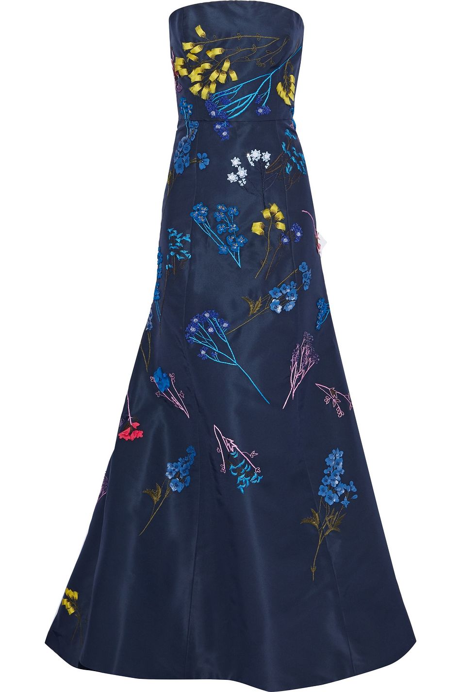 midnight blue ball gown