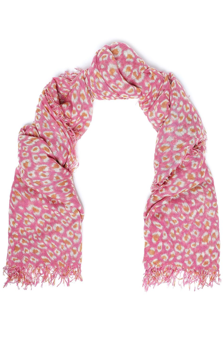 leopard cashmere scarf