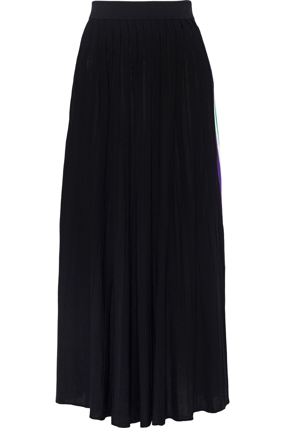 black knit maxi skirt