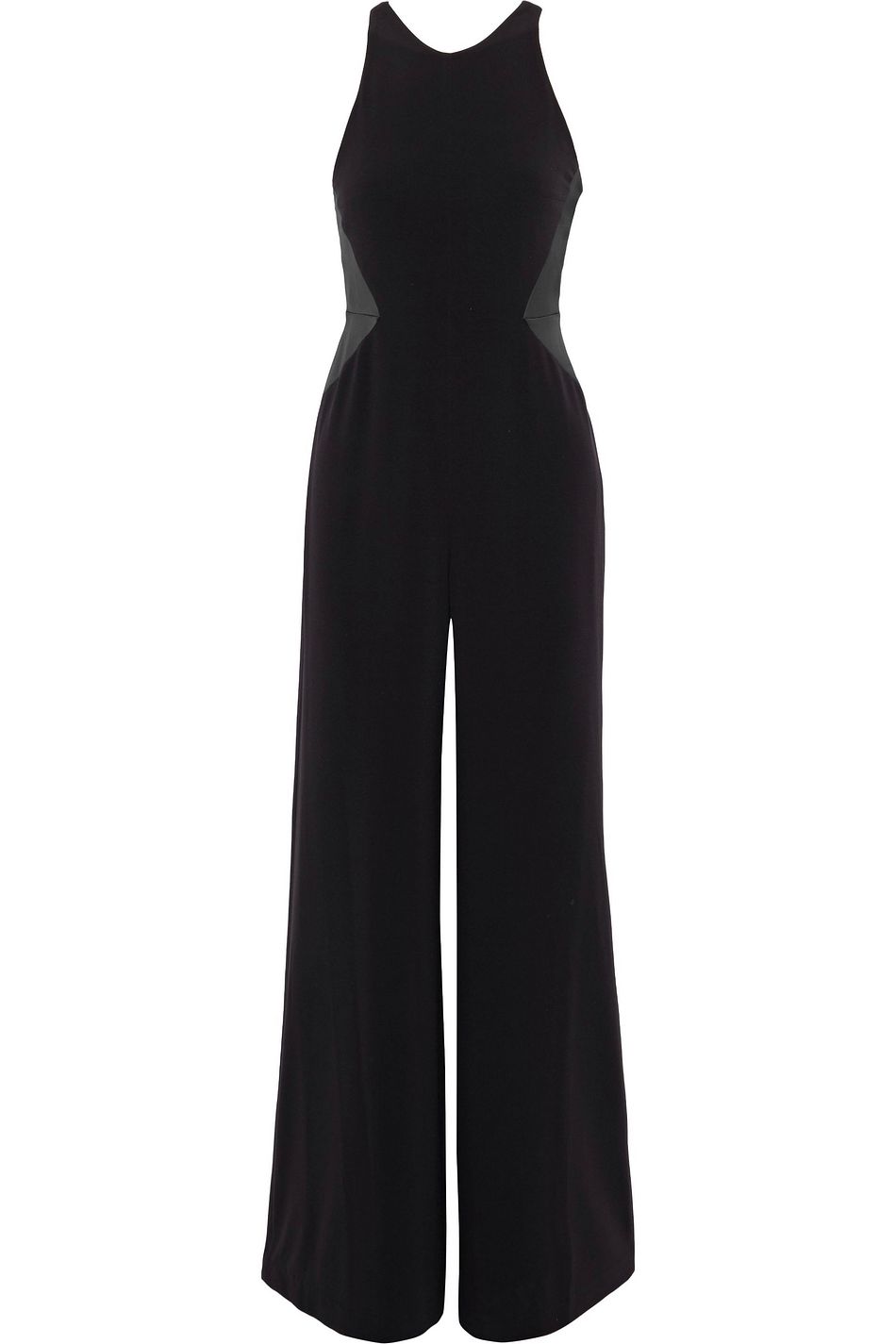 halston black jumpsuit